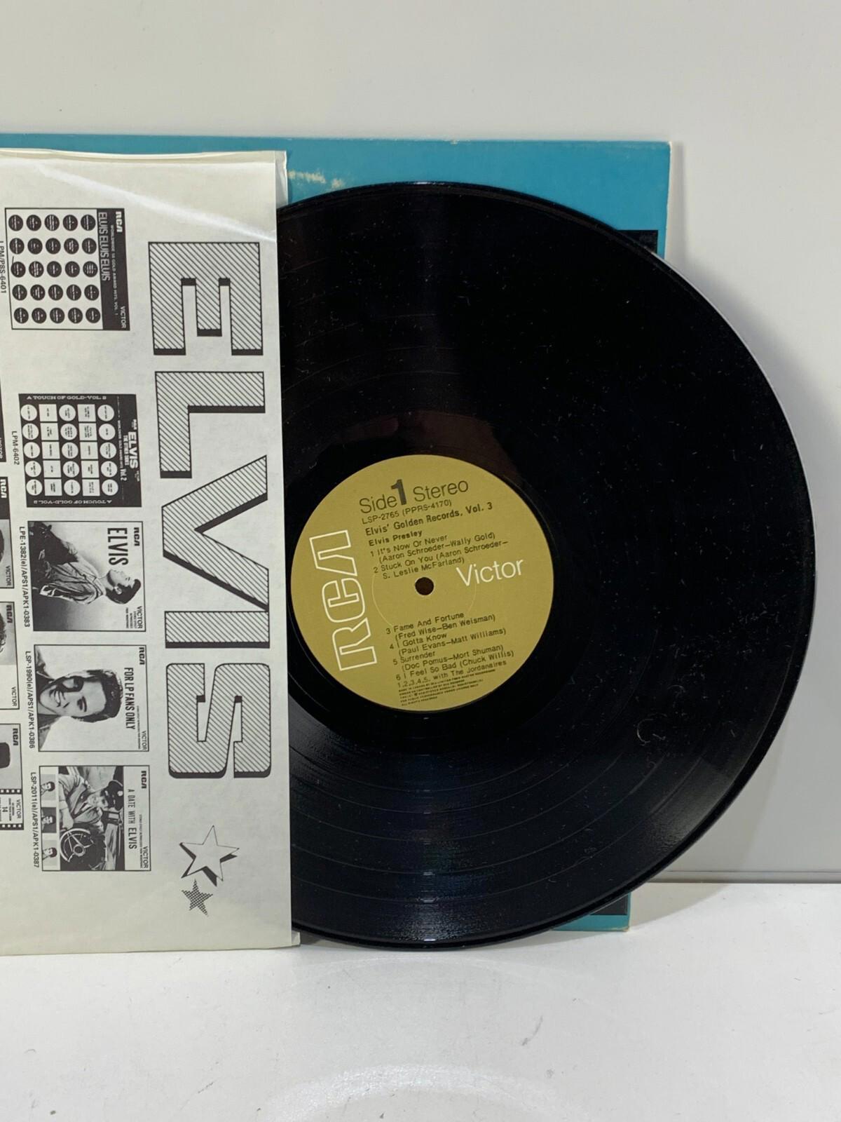 ELVIS GOLDEN RECORDS VOLUME 3 ALBUM VINYLE, ÉDITION BRITANNIQUE ORIGINALE DE 1964