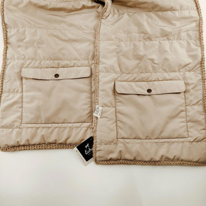 NWT Echo Beige Scarf Reversible Knit/Quilted with Pockets