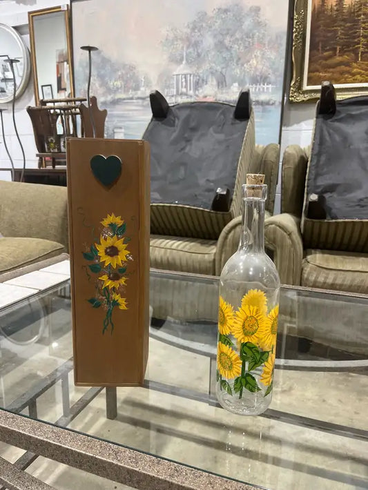 Sunflower Decor bottle