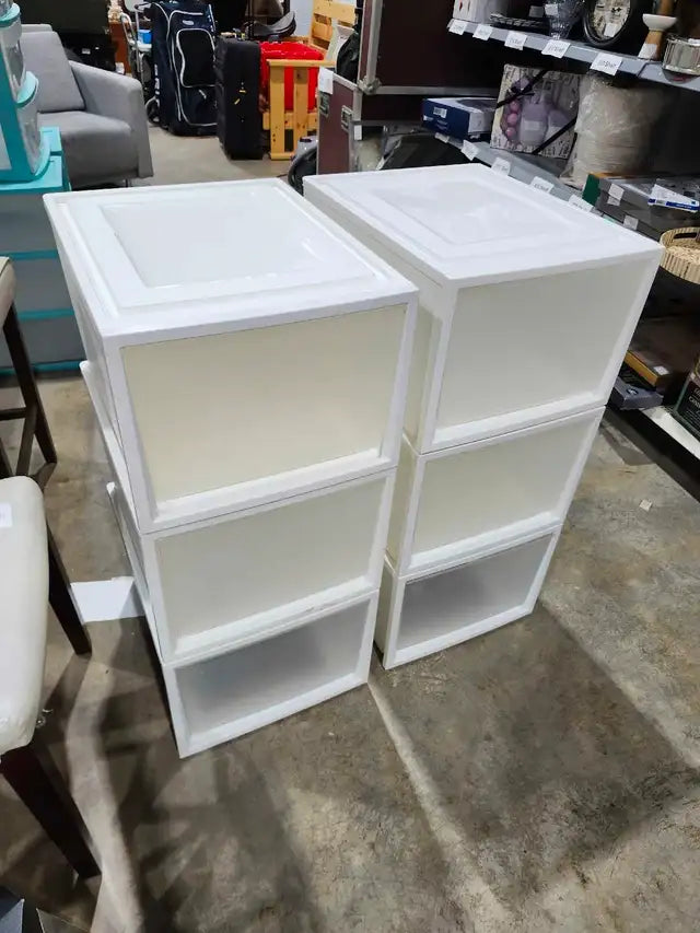 IRIS Stackable Plastic Storage Storage Drawers