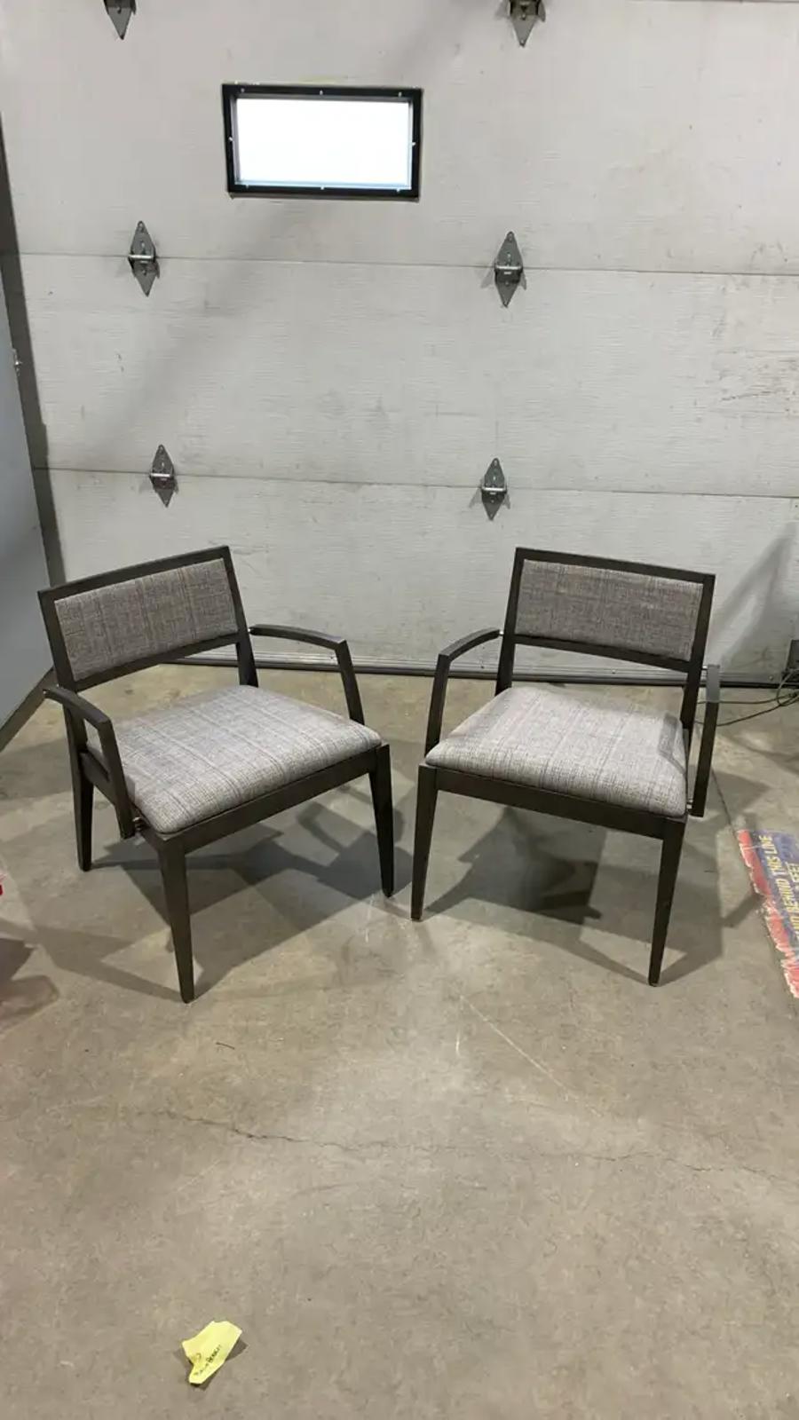 Modern Dark Brown set of 2 of Chairs