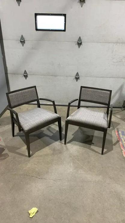 Modern Dark Brown set of 2 of Chairs
