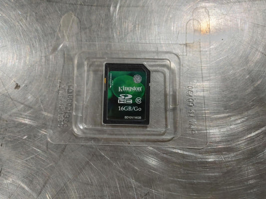 GOOD CONDITION Kingston 16GB SDHC SD Card Tested Working Black/Green