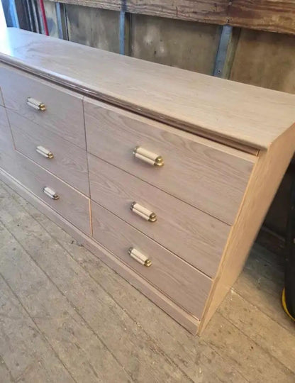 Oak Dresser with Nightstand