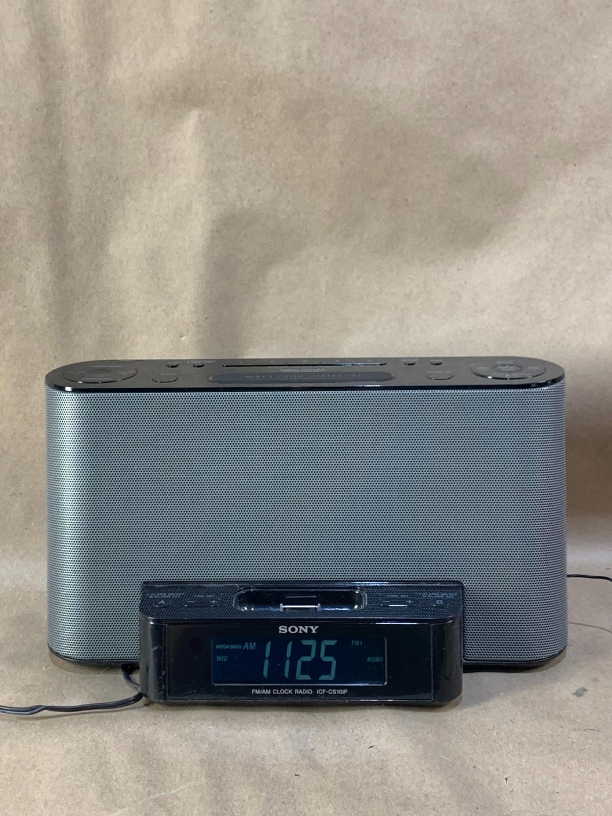 Sony Dream Machine ICF-CS10iP FM/AM Clock Radio Alarm iPod Dock
