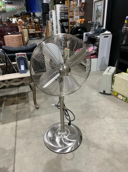 Uberhaus Silver Industrial Style Fan