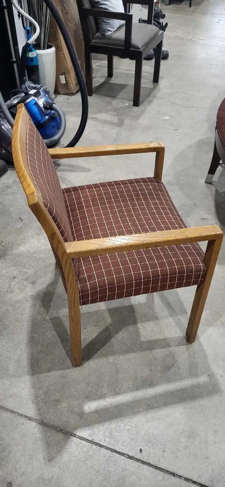 Wood Frame Upholstered Accent Armchair