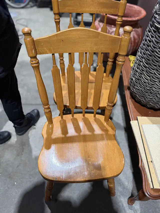 Vintage Wooden Chairs (Set Of 2)