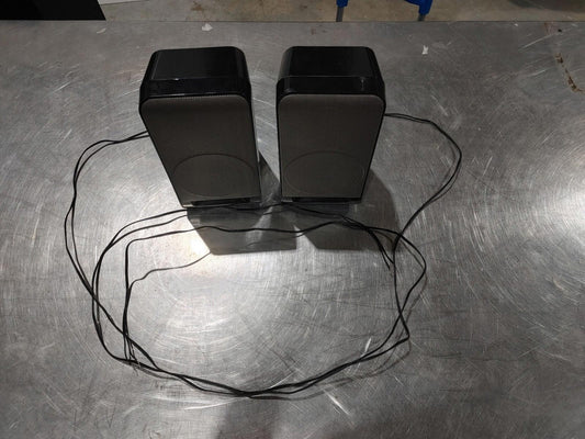 iLive IH328B Left and Right Speakers with Speaker wire Black/Silver - Fair