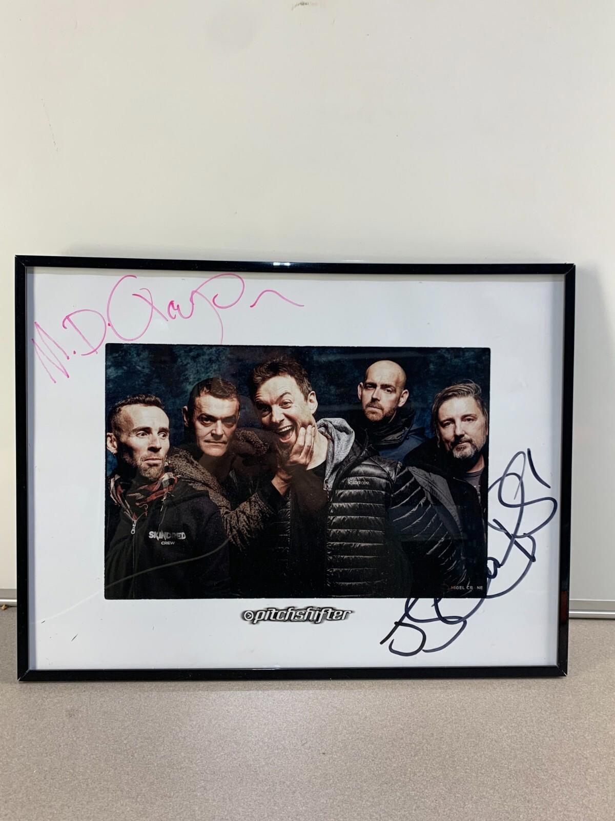 Pitchshifter English Rock band Signed Photo by 2 Members