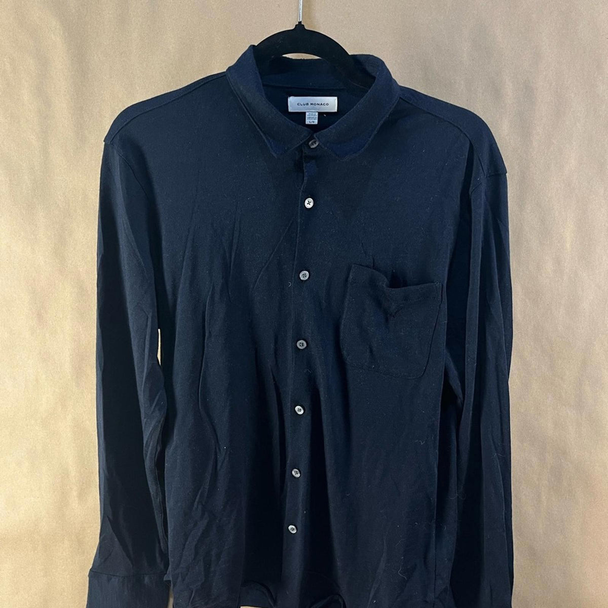 Club Monaco Classic Navy Blue Men’s Shirt (Size L)