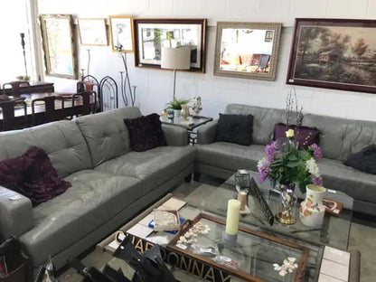 Lazy Boy Leather Sofa - 1 left