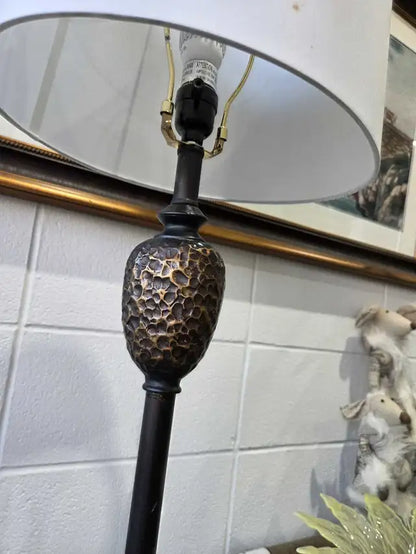 Brass Look Metal Floor Lamp - 58"