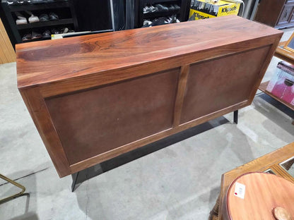 Modern Wood 6-Drawer Dresser - Geometric Design