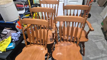 Wooden Dining Chairs - 6 available.