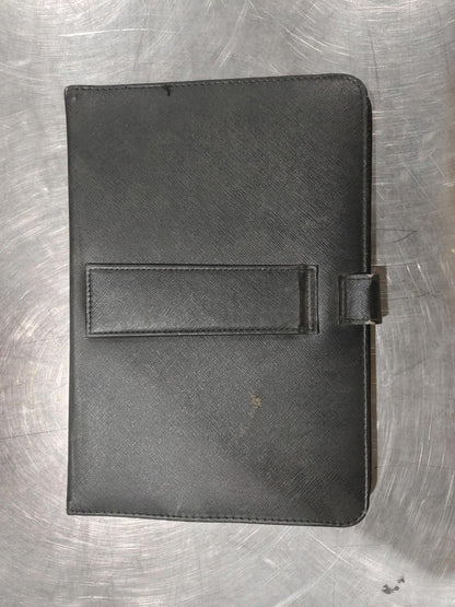 Black Leather Keyboard Case For iPad/Tablet UNTESTED - Fair