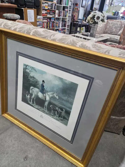 Framed Mr. Willm. Long on Bertha Engraved Painting