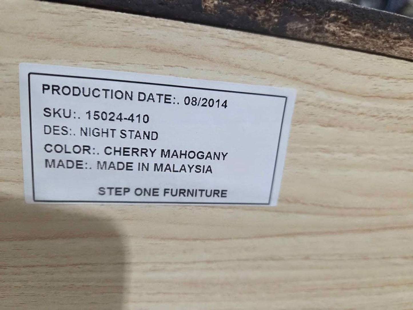 Dark Brown Nightstands Set of 2