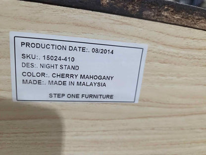 Dark Brown Nightstands Set of 2
