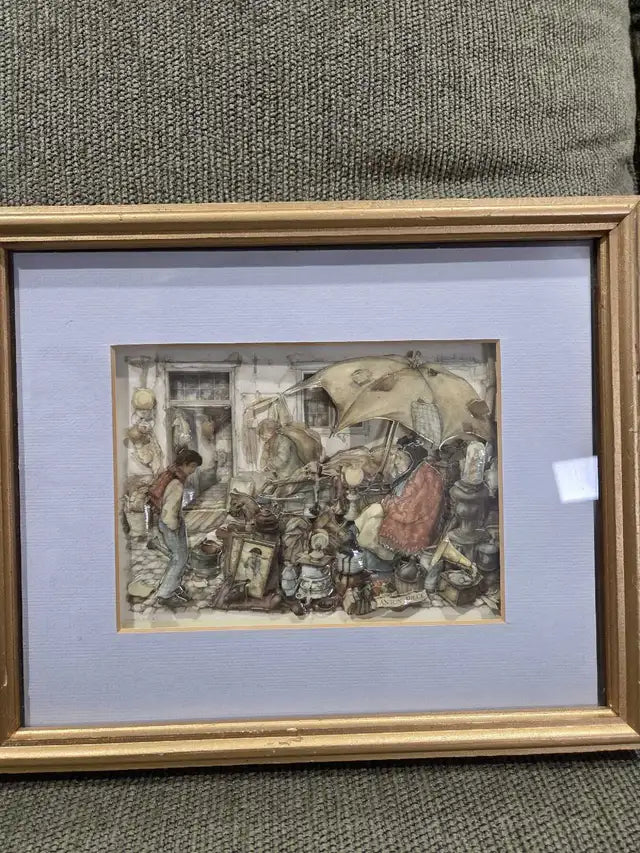 Anton Pieck 3D Wooden Art - 1966