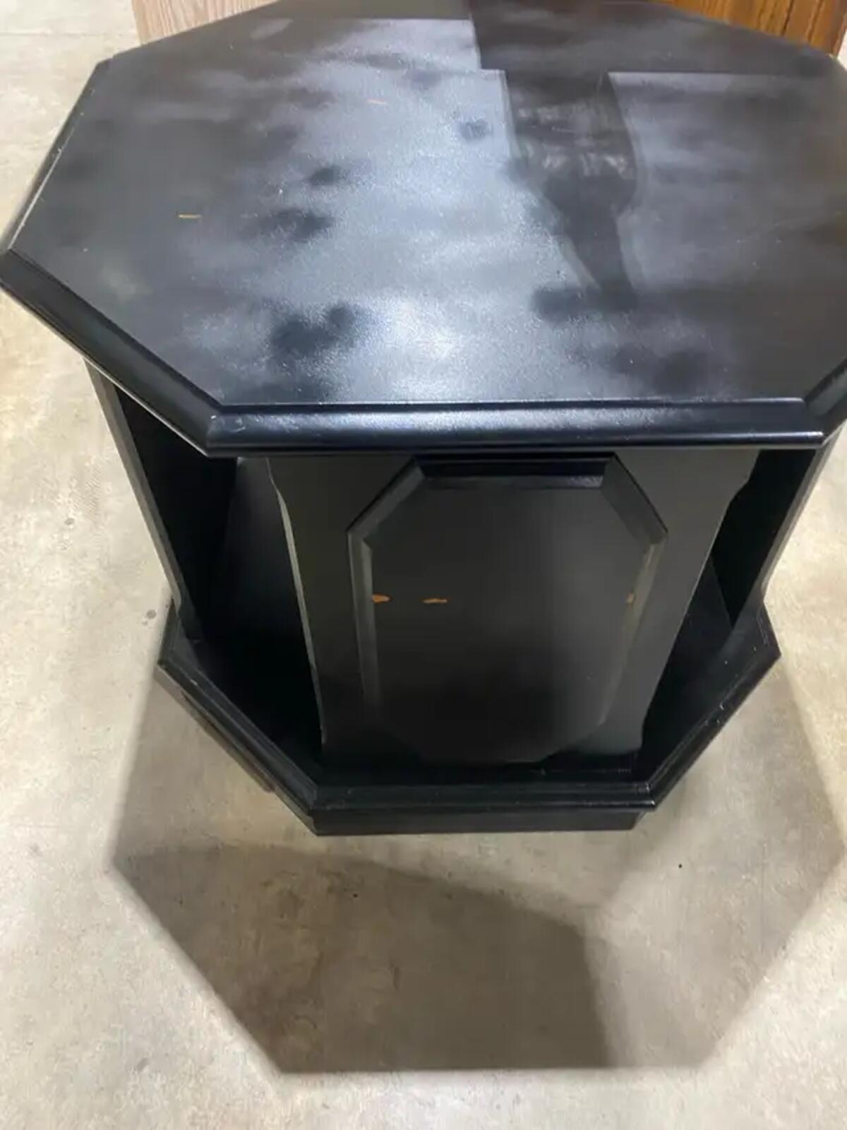 Black Hexagon Coffee Table