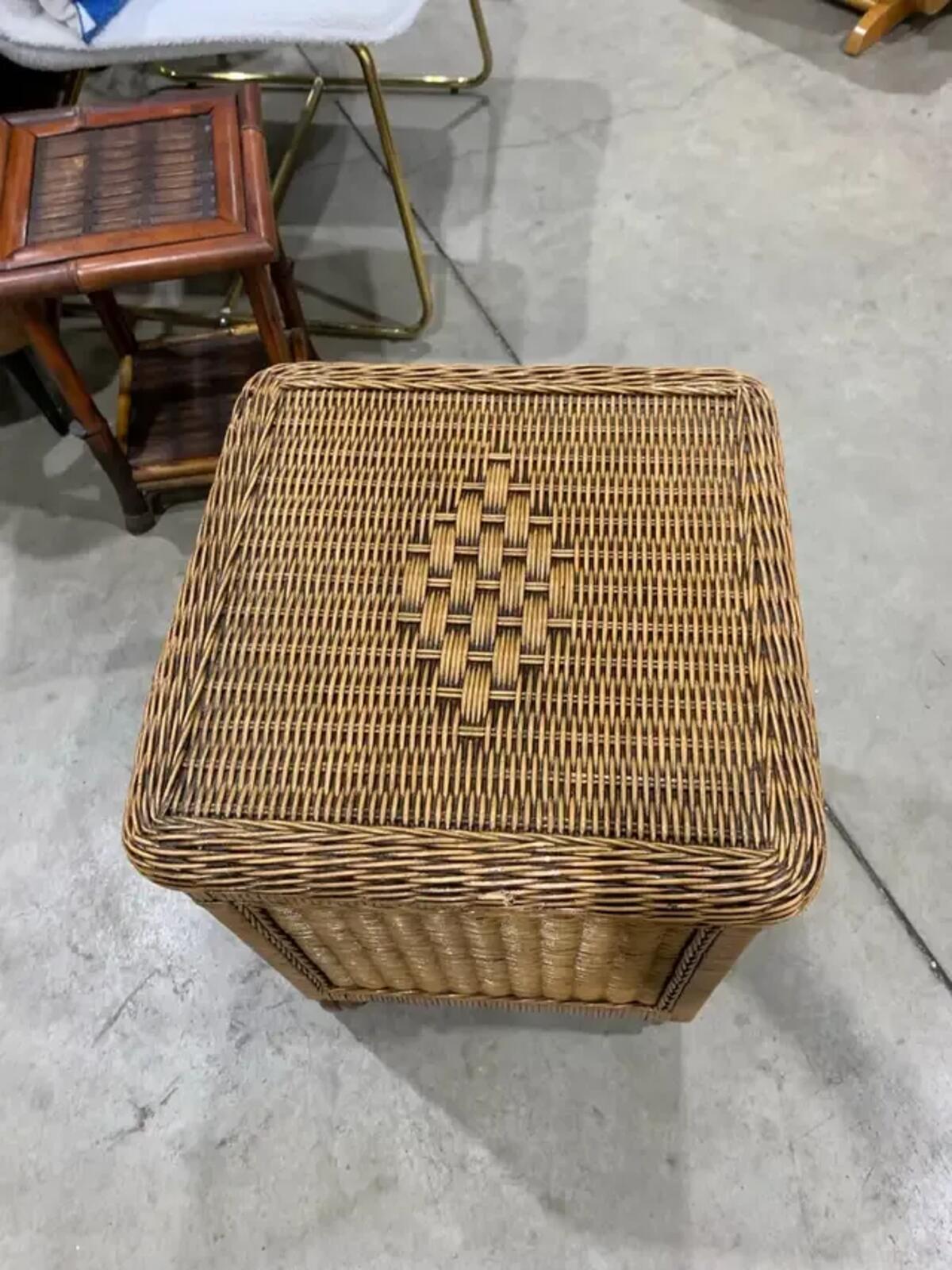 Wicker Side Table