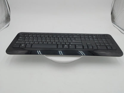 Excellent Condition Microsoft Wireless Keyboard 800 w/ Dongle Black Works Tested