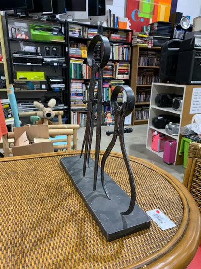 Iron Caliper Sculpture