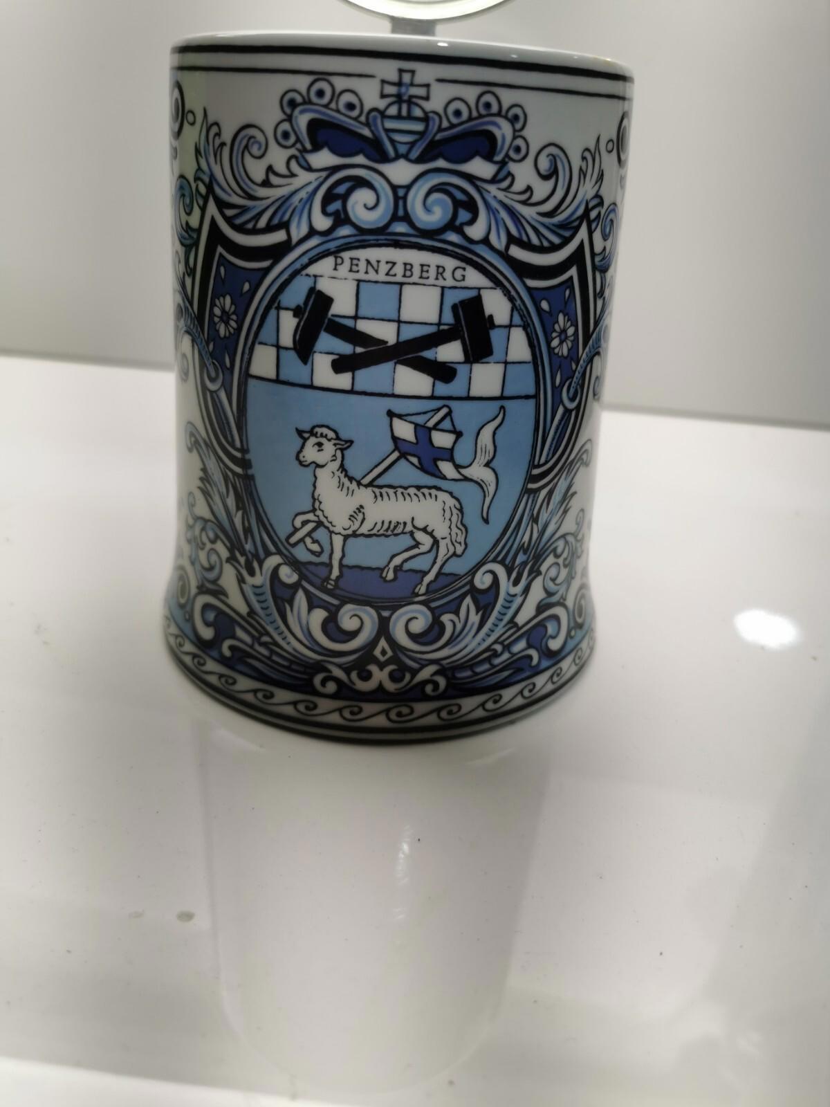 Dr. Merkle Atelier Bavarian Editon Alt Kobalt- Eingebrannt qualitätsporzellan