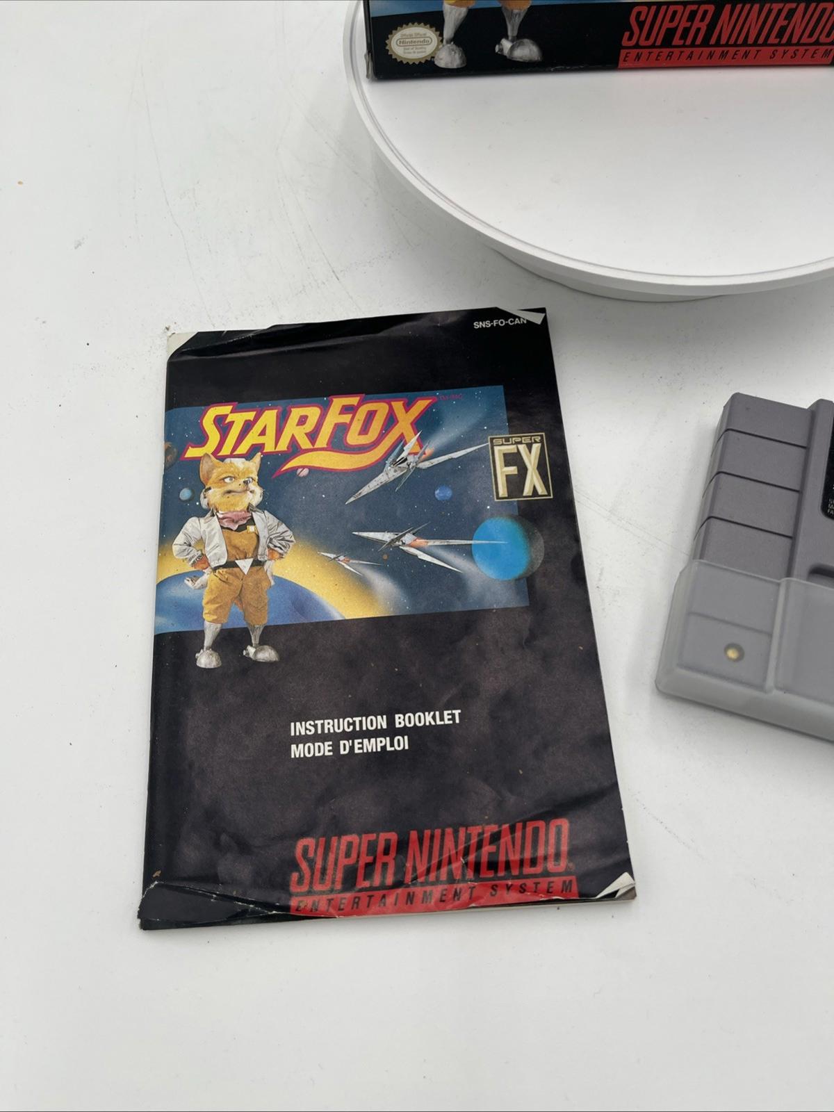 STARFOX (Super Nintendo, SNES, 1993) — Complet en boîte avec manuel