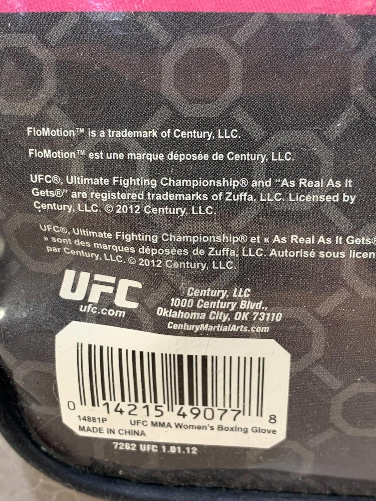 UFC Women's Pink MMA Cardio Kickboxing Boxing Gloves (10 oz) EUC