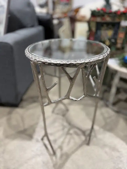 Silver Side Table