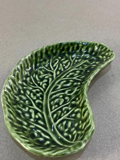Olfaire Green Cabbage Serving Bowl Made In Portugal
