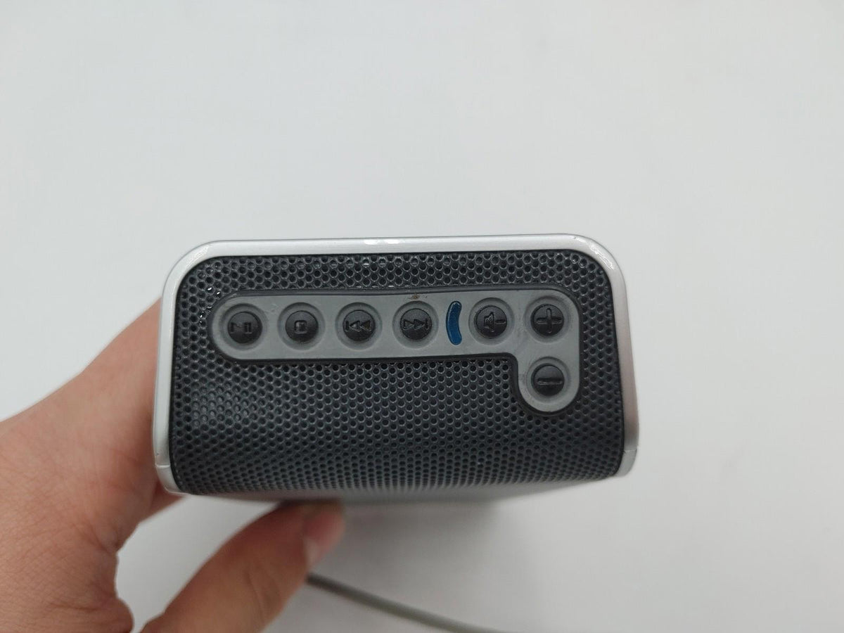 En bon état : haut-parleurs Logitech pour ordinateur, modèle S-0155A, gris, testés et fonctionnels