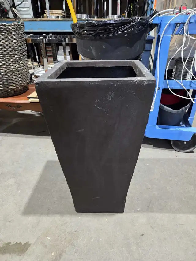 Tall Square Metal Planter