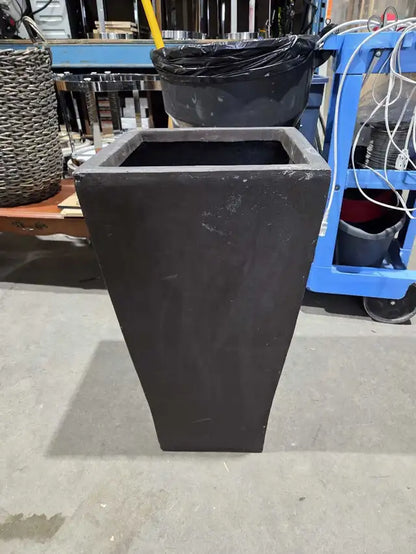 Tall Square Metal Planter