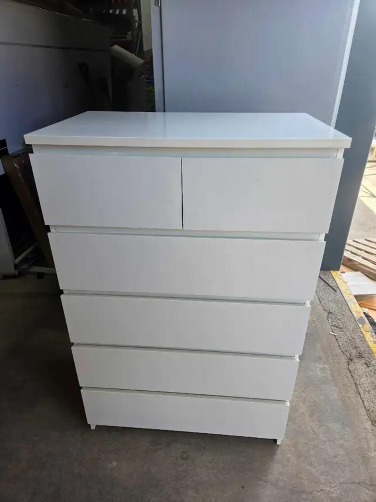 Ikea 6-Drawer Dresser - White