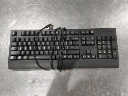 Excellent Condition Lenovo SK-8827 Wired USB Office Keyboard Tested Works Black