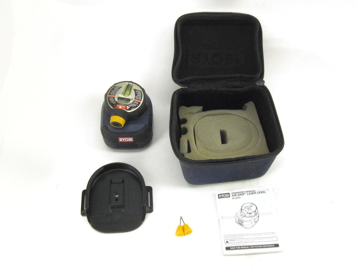 Ryobi AirGrip Laser Level With Base, Case & Pins - ELL0001