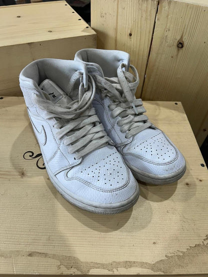 Nike Air Jordan 1 Mid White Woman's Size 7.5