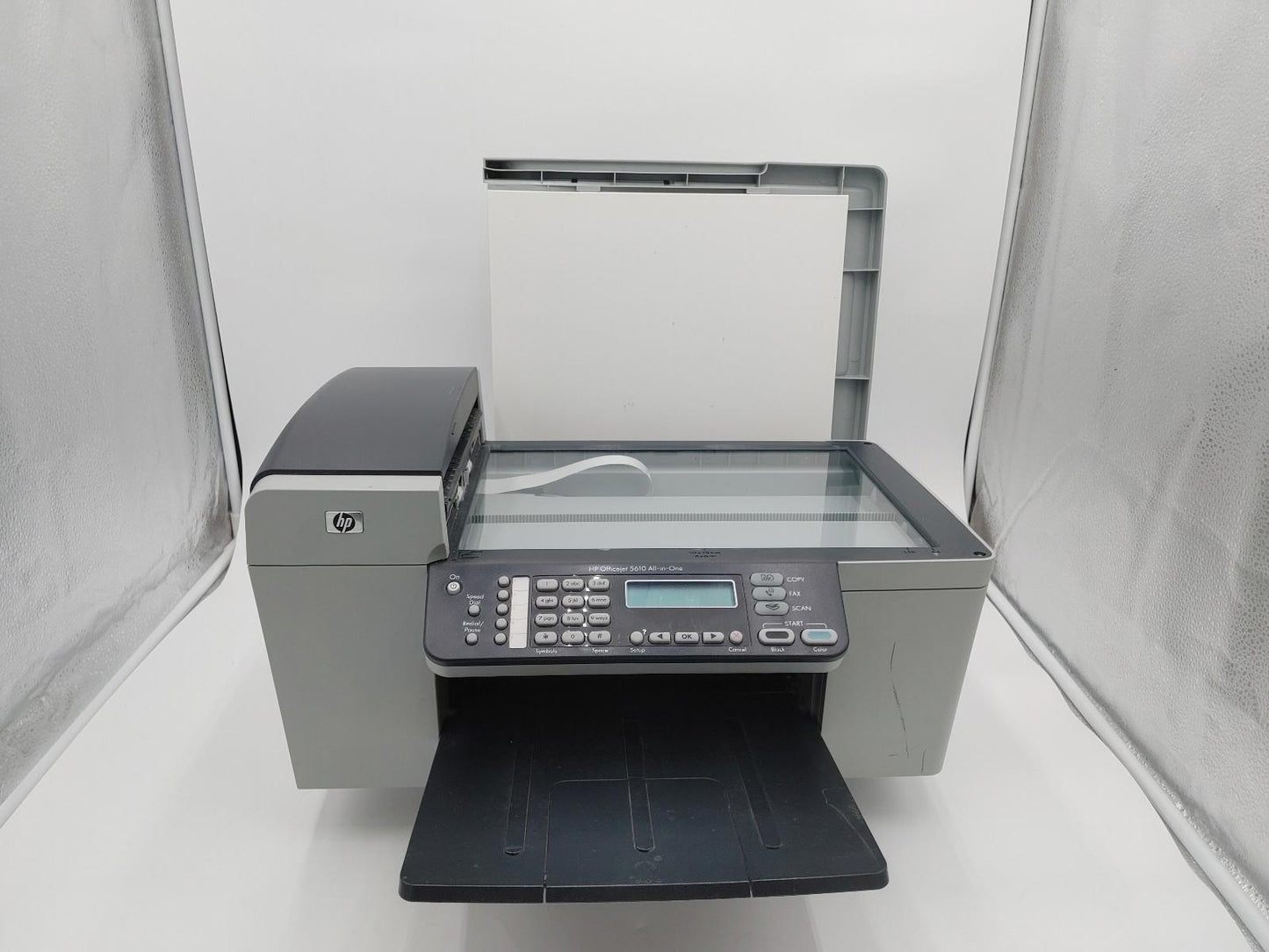 Good Condition HP Officejet 5610 All-In-One Printer Grey/Blue Untested No PSU