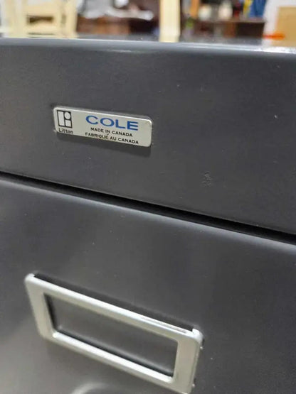 Cole Steel 4-drawer vertical filing cabinet