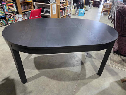 IKEA BJURSTA Black Extendable Dining Table