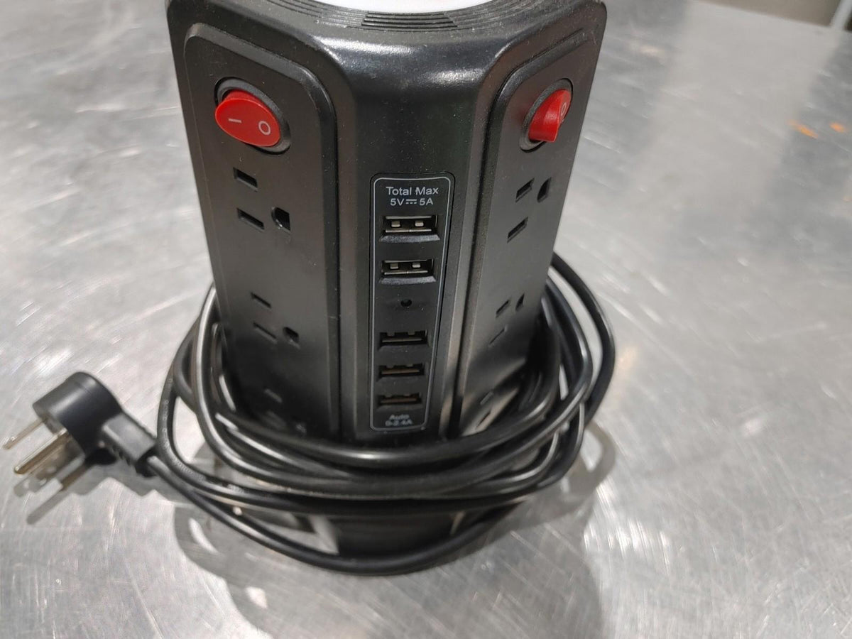 Station d'alimentation Passus XT-U3011 120 V et USB A, noire, en bon état, testée et fonctionnelle
