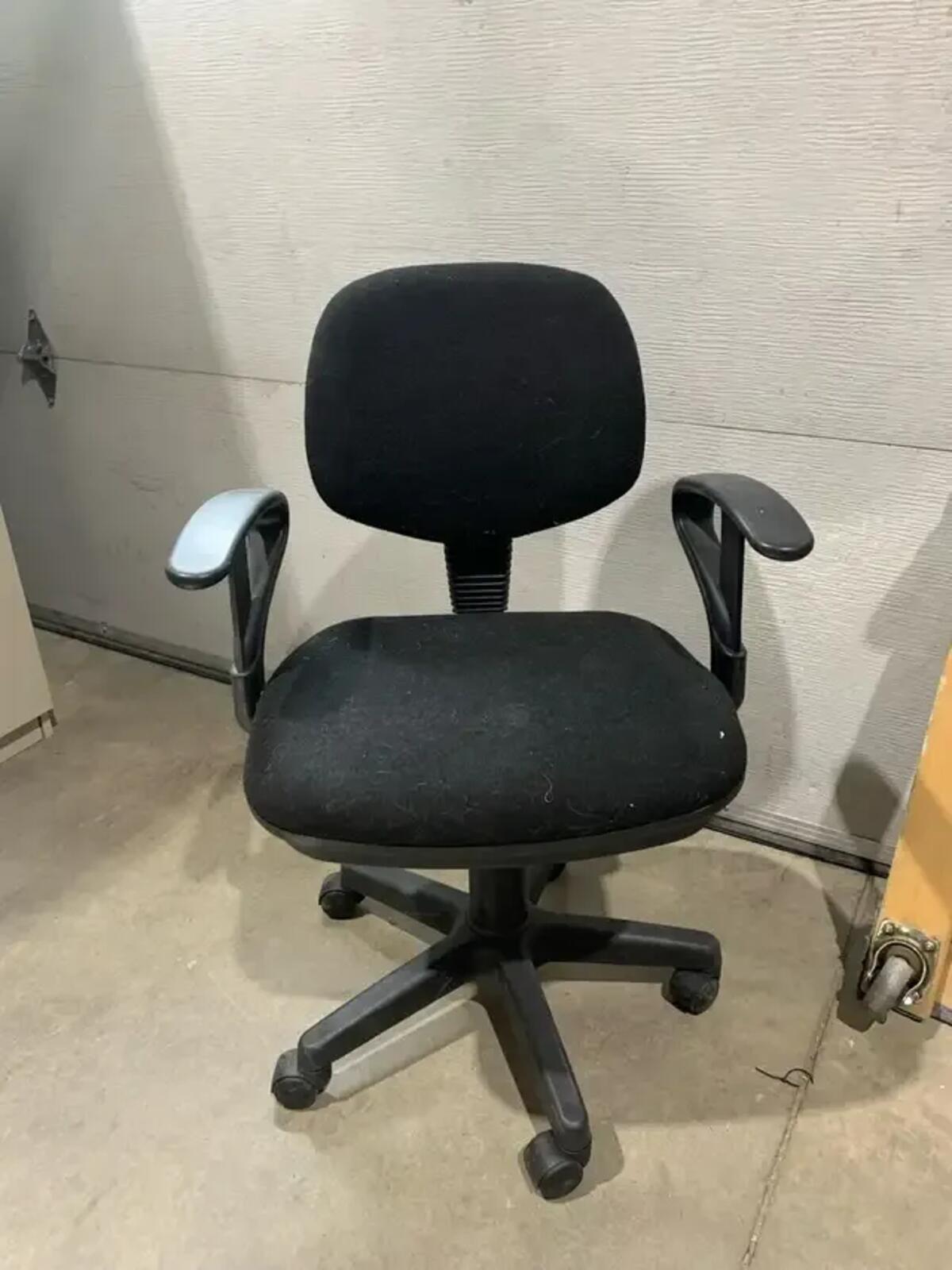 Black Fabric Office Chair