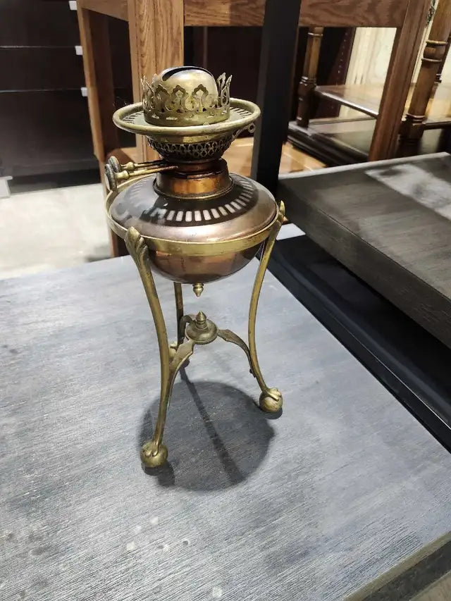 Antique Brass Oil Lamp