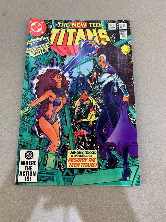 The New Teen Titans #23 (1982) – 1st Full Appearance of Blackfire! DC Comics