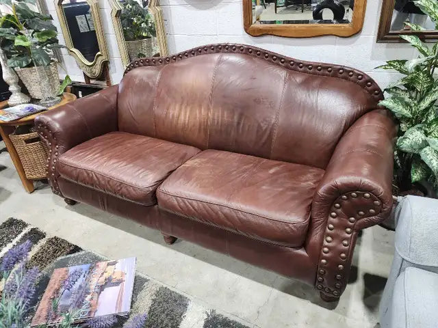 Vintage Campio Brown Leather Sofa
