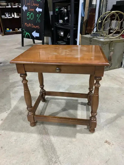 Vintage Faux Drawer Side Table