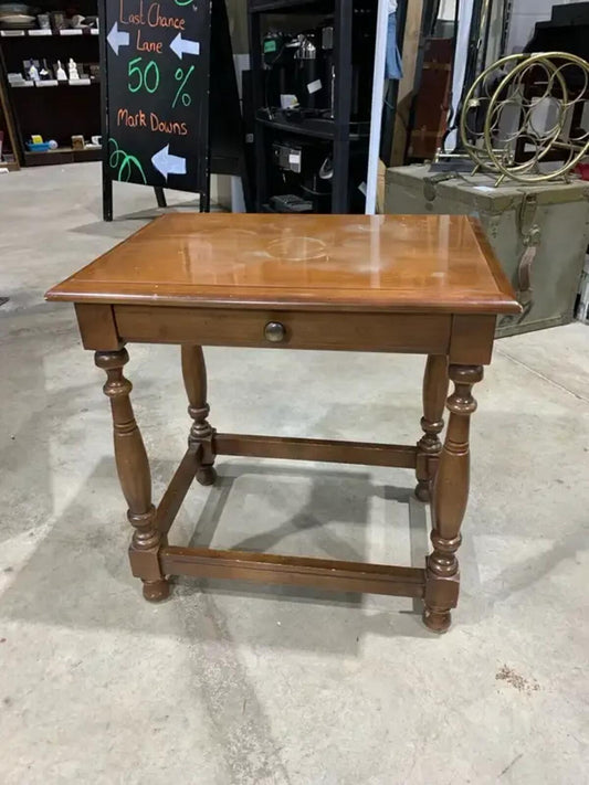 Vintage Faux Drawer Side Table